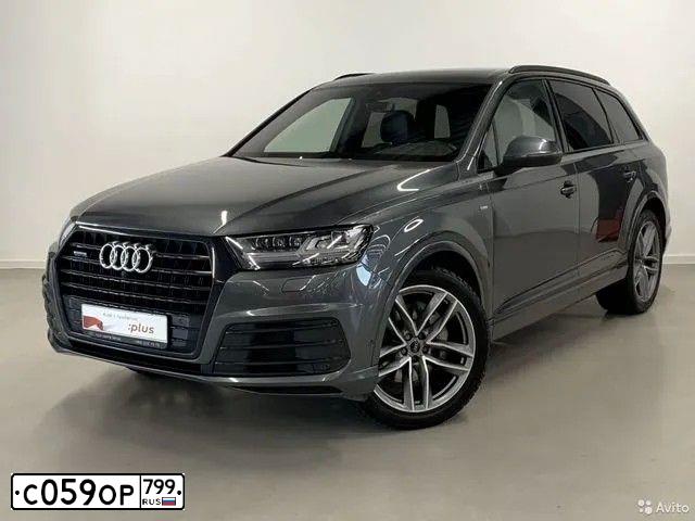 Фото автомобиля АУДИ Q7, 2019 — госномер С606АВ196. Цвет: ТЕМНО-СЕРЫЙ
