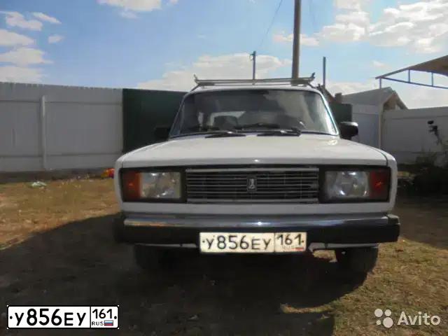Фото автомобиля LADA 2105, 2008 — госномер У856ЕУ161. Цвет: БЕЛЫЙ