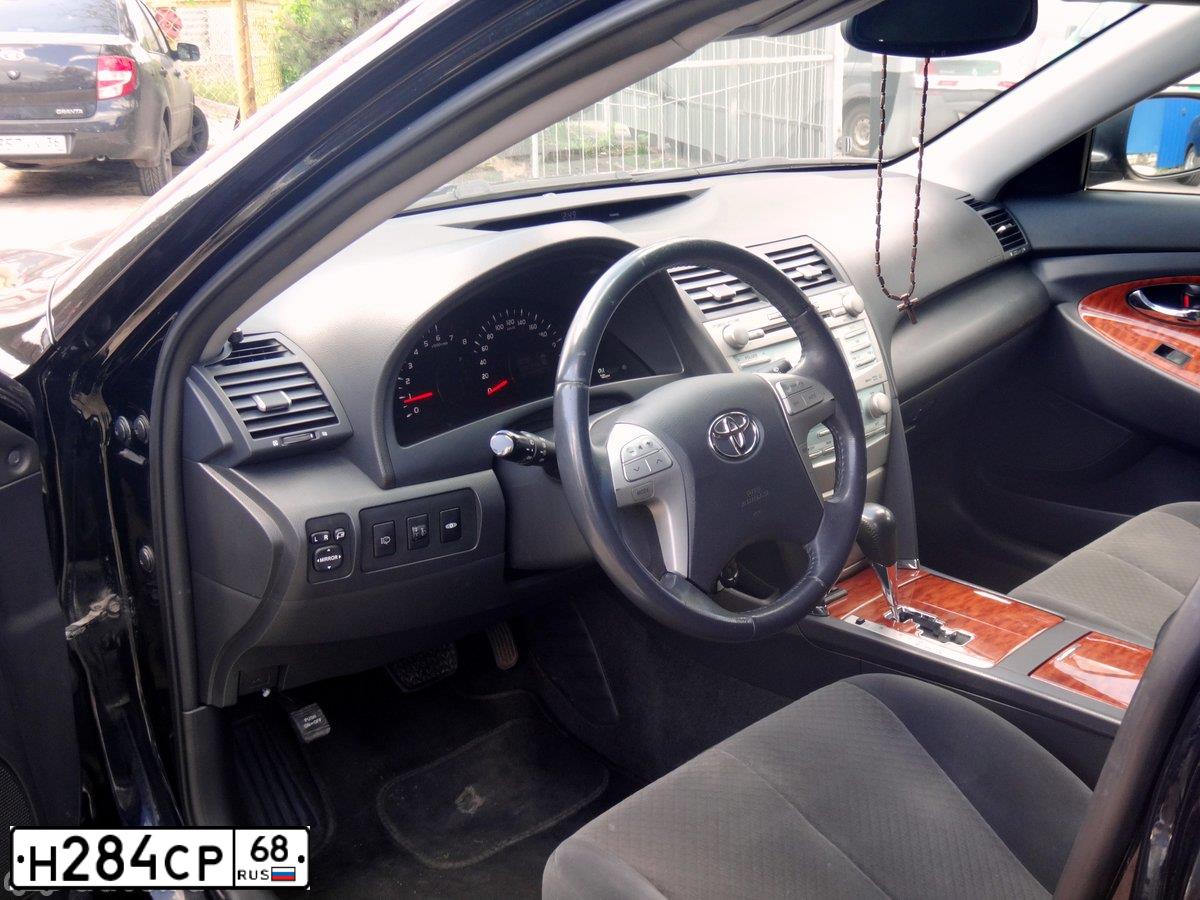 Фото автомобиля ТОЙОТА CAMRY, 2008 — госномер С029АН68. Цвет: ЧЕРНЫЙ