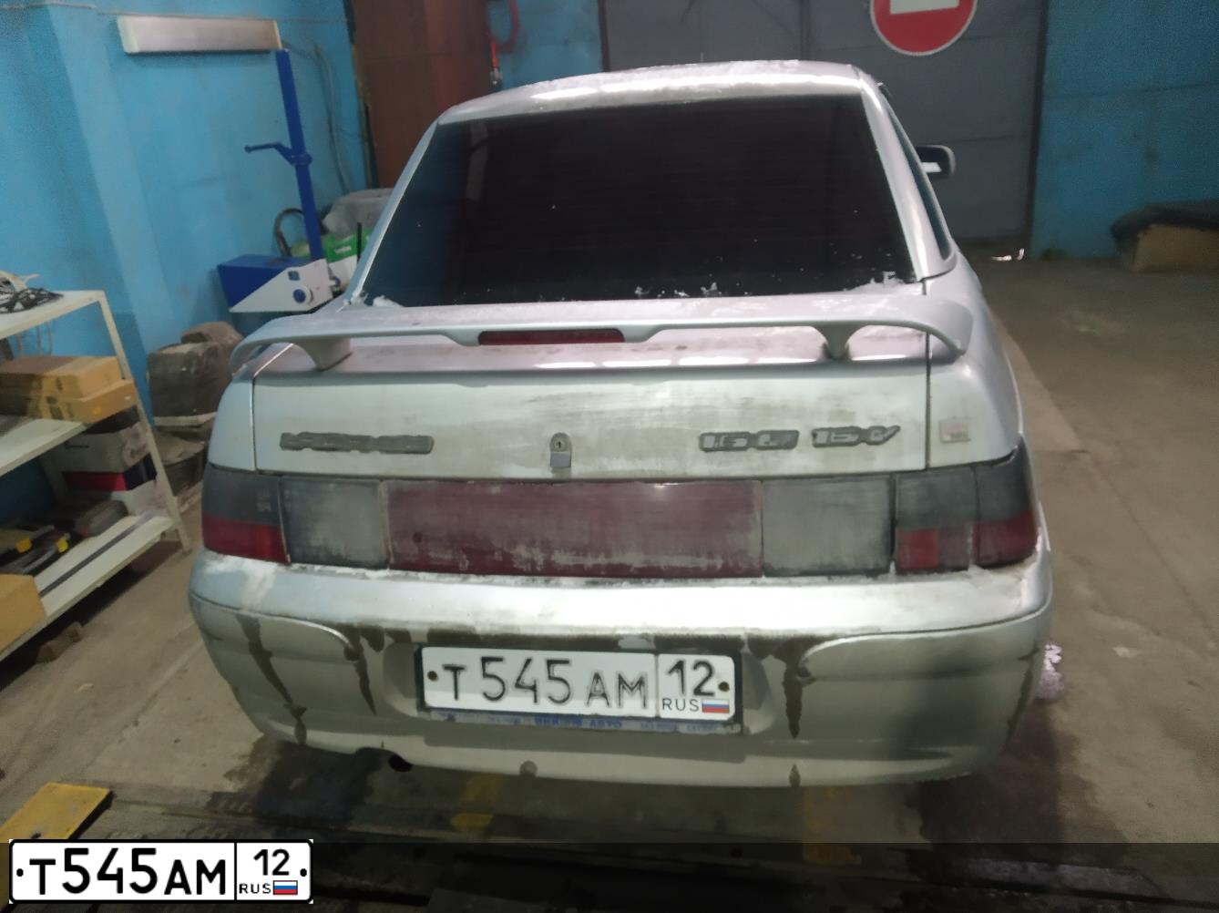 Фото автомобиля LADA 2110, 2005 — госномер Т545АМ12. Цвет: СЕРЕБР.ЖЕЛТО-ГОЛУБОЙ