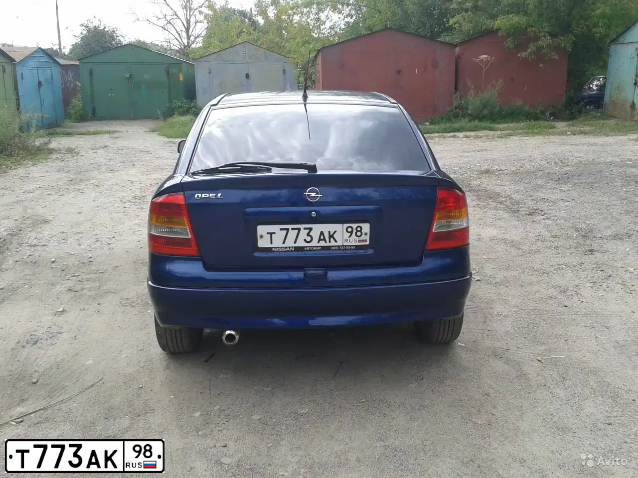 Фото автомобиля OPEL ASTRA, 2003 — госномер Т773АК98. Цвет: синий