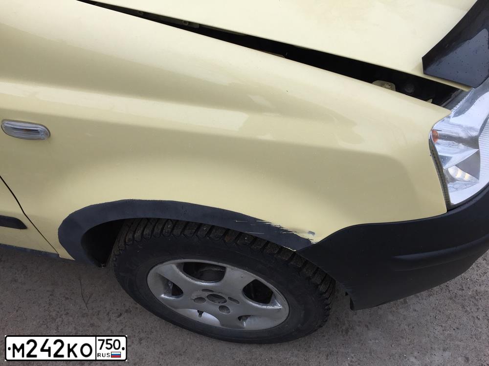 Фото автомобиля FIAT PANDA, 2010 — госномер О967ЕМ68. Цвет: ЖЕЛТЫЙ