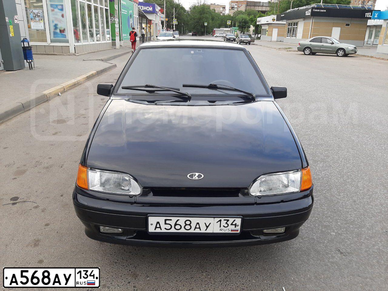 Фото автомобиля VAZ 2114 SAMARA, 2013 — госномер У684КУ07. Цвет: СИНЕ-ЧЕРНЫЙ