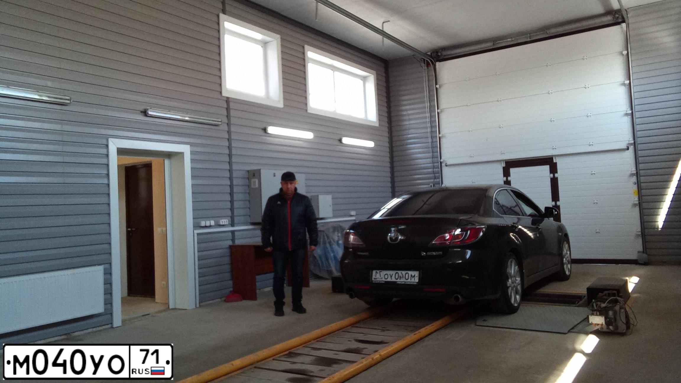 Фото автомобиля MAZDA A 6, 2008 — госномер О654КО71. Цвет: ЧЕРНЫЙ
