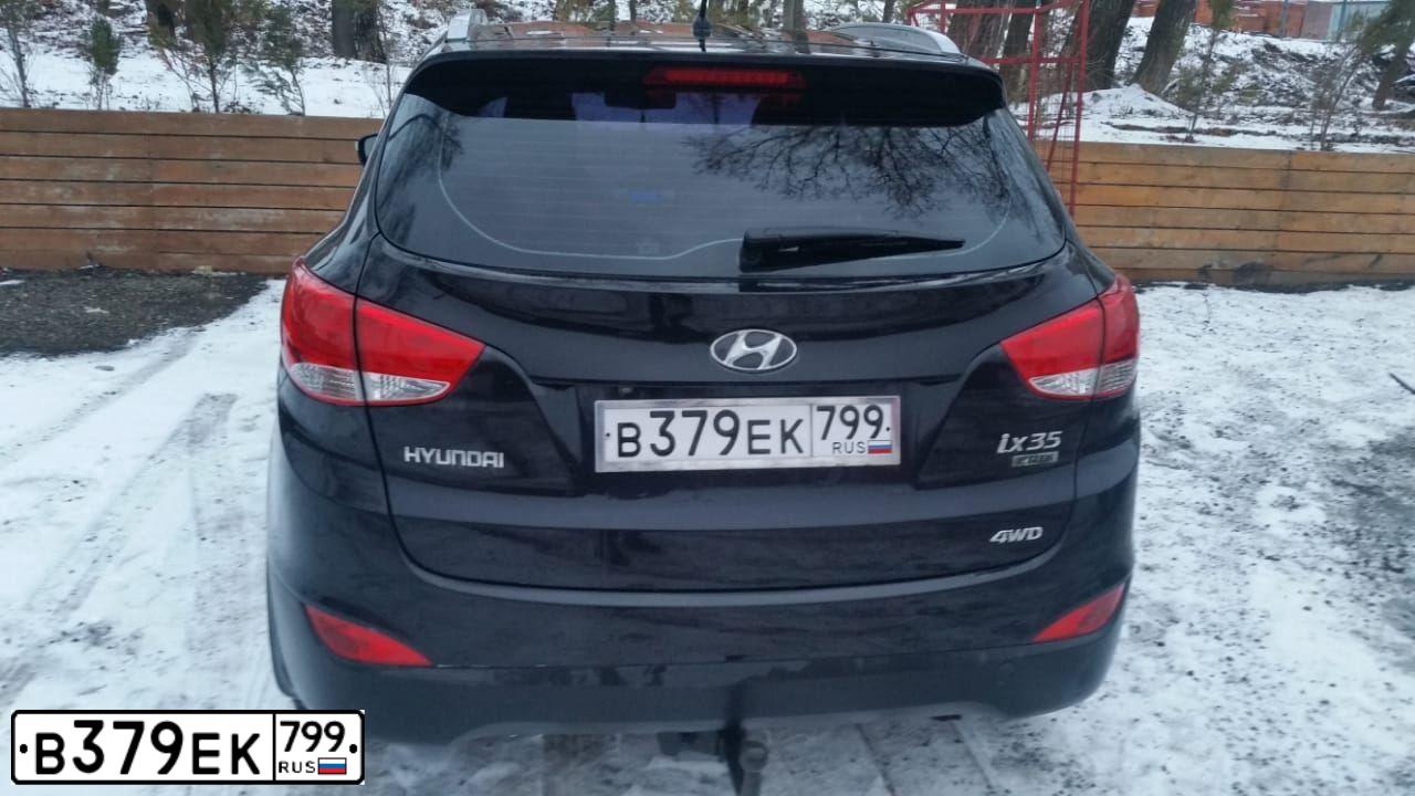 Фото автомобиля HYUNDAI IX35, 2011 — госномер В379ЕК799. Цвет: ЧЕРНЫЙ
