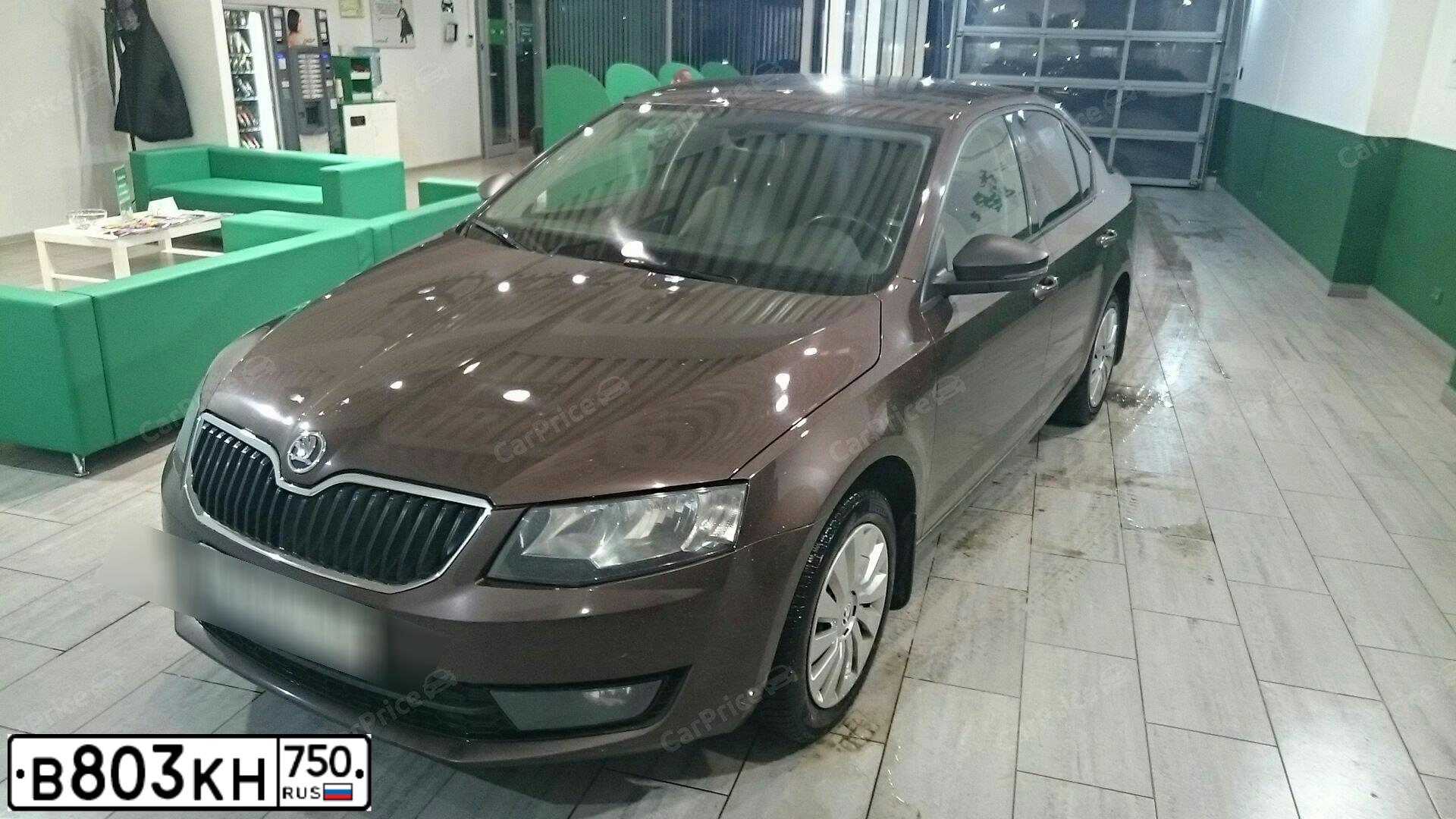 Фото автомобиля SKODA OCTAVIA, 2014 — госномер М950КО67. Цвет: Коричневый