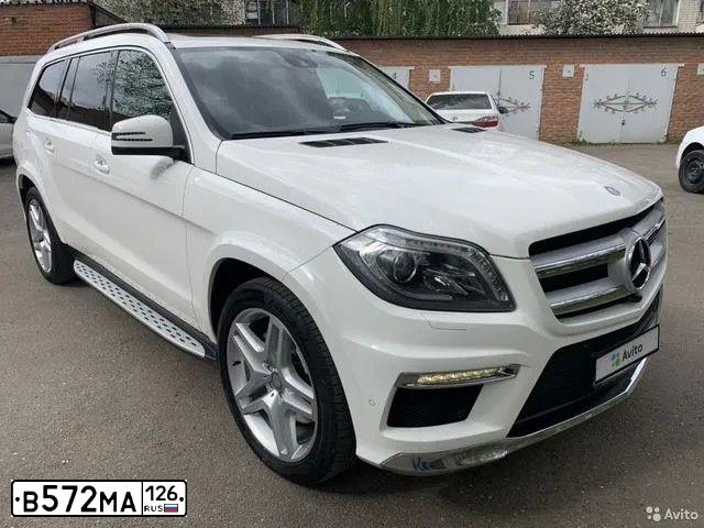 Фото автомобиля MERCEDES GL-KLASSE, 2013 — госномер О905СС123. Цвет: Белый
