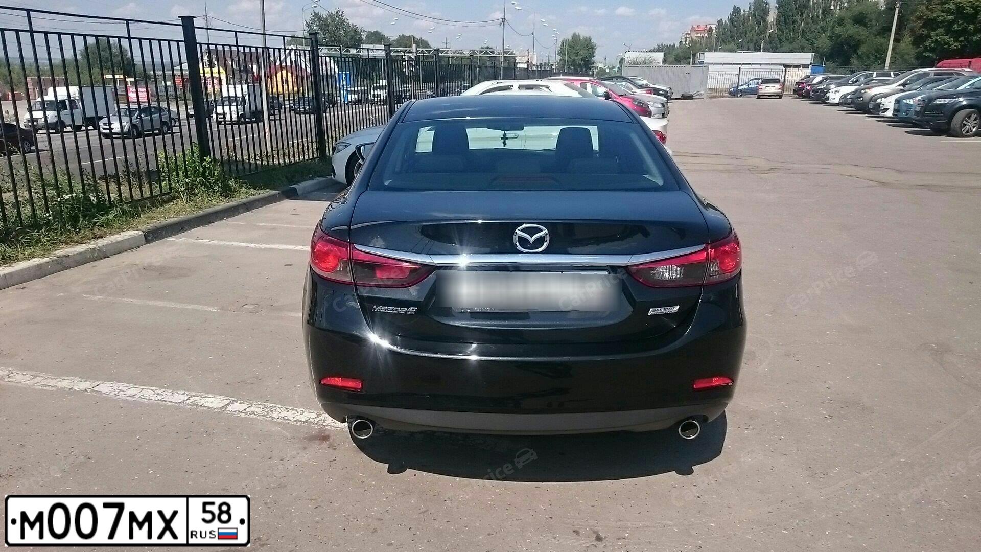 Фото автомобиля MAZDA 6, 2012 — госномер М007МХ58. Цвет: ЧЕРНЫЙ