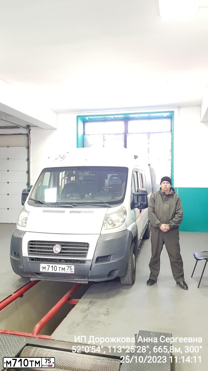 Фото автомобиля FIAT DUCATO, 2012 — госномер М710ТМ75. Цвет: Белый
