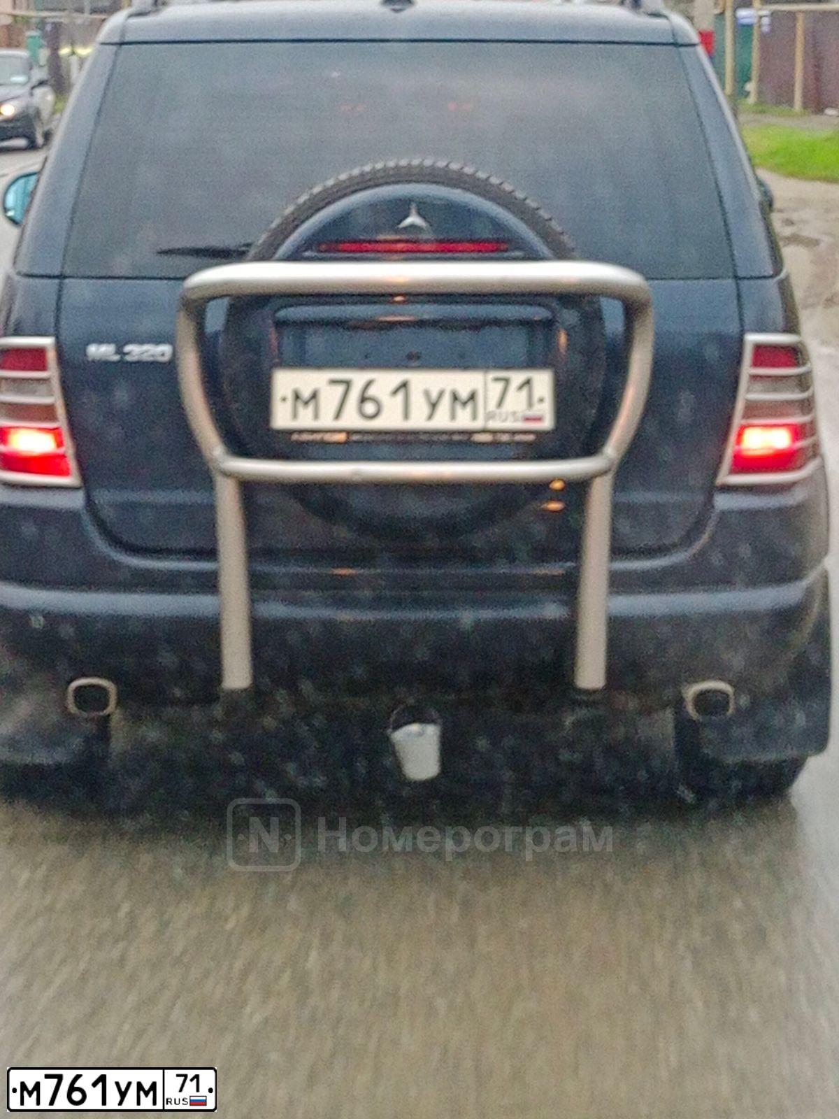 Фото автомобиля MERCEDES M-KLASSE, 1999 — госномер М761УМ71. Цвет: ТЕМНО-СИНИЙ