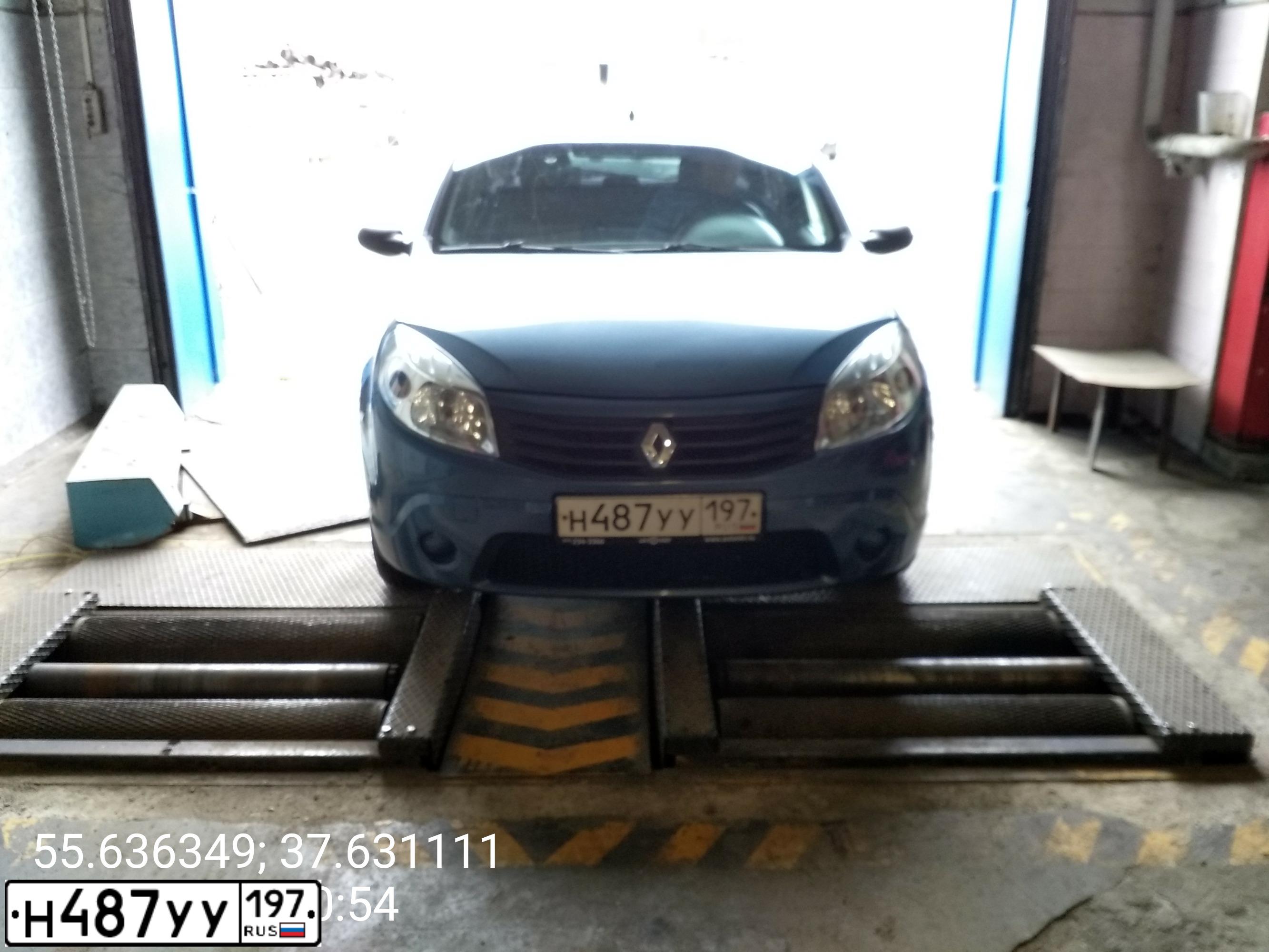 Фото автомобиля RENAULT SANDERO, 2012 — госномер Н487УУ197. Цвет: СИНИЙ