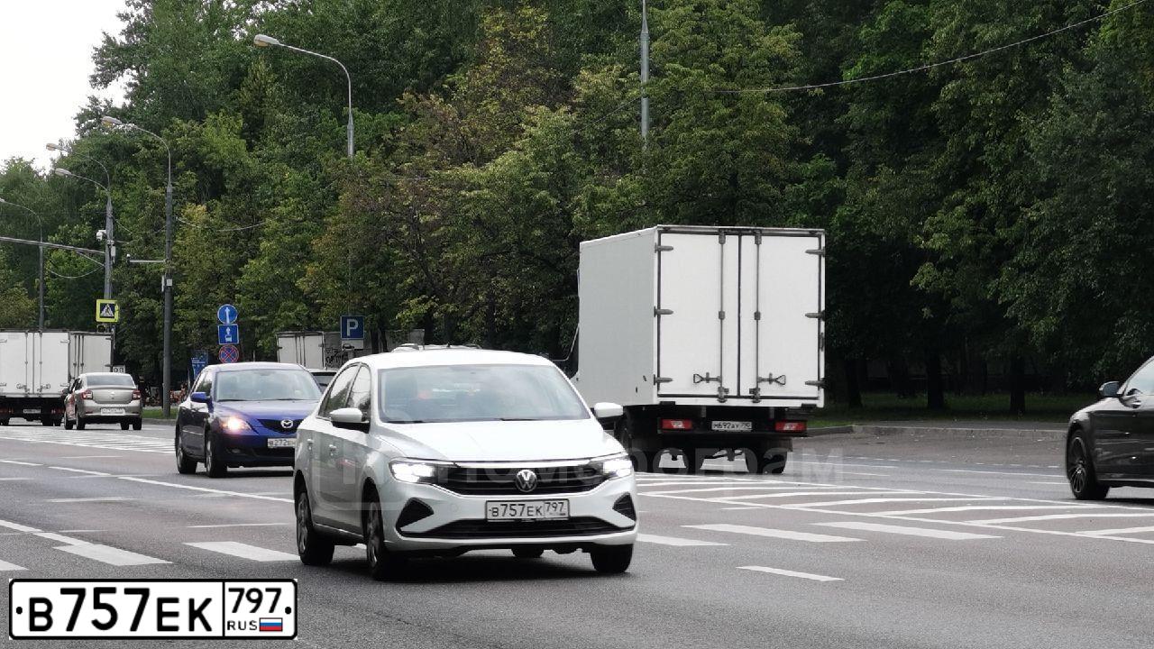 Фото автомобиля ФОЛЬКСВАГЕН POLO, 2021 — госномер В757ЕК797. Цвет: Белый