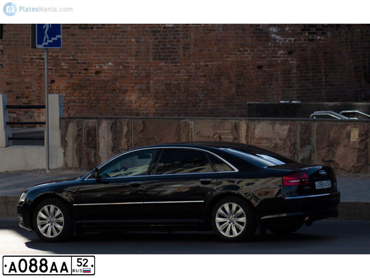 Фото автомобиля AUDI A8, 2008 — госномер А023СС252