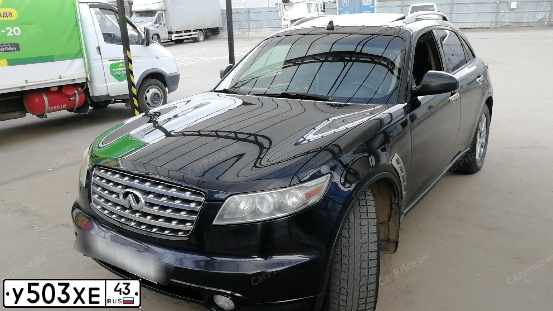 Фото автомобиля INFINITI QX70 /FX/, 2004 — госномер К851ОН797. Цвет: ЧЕРНЫЙ