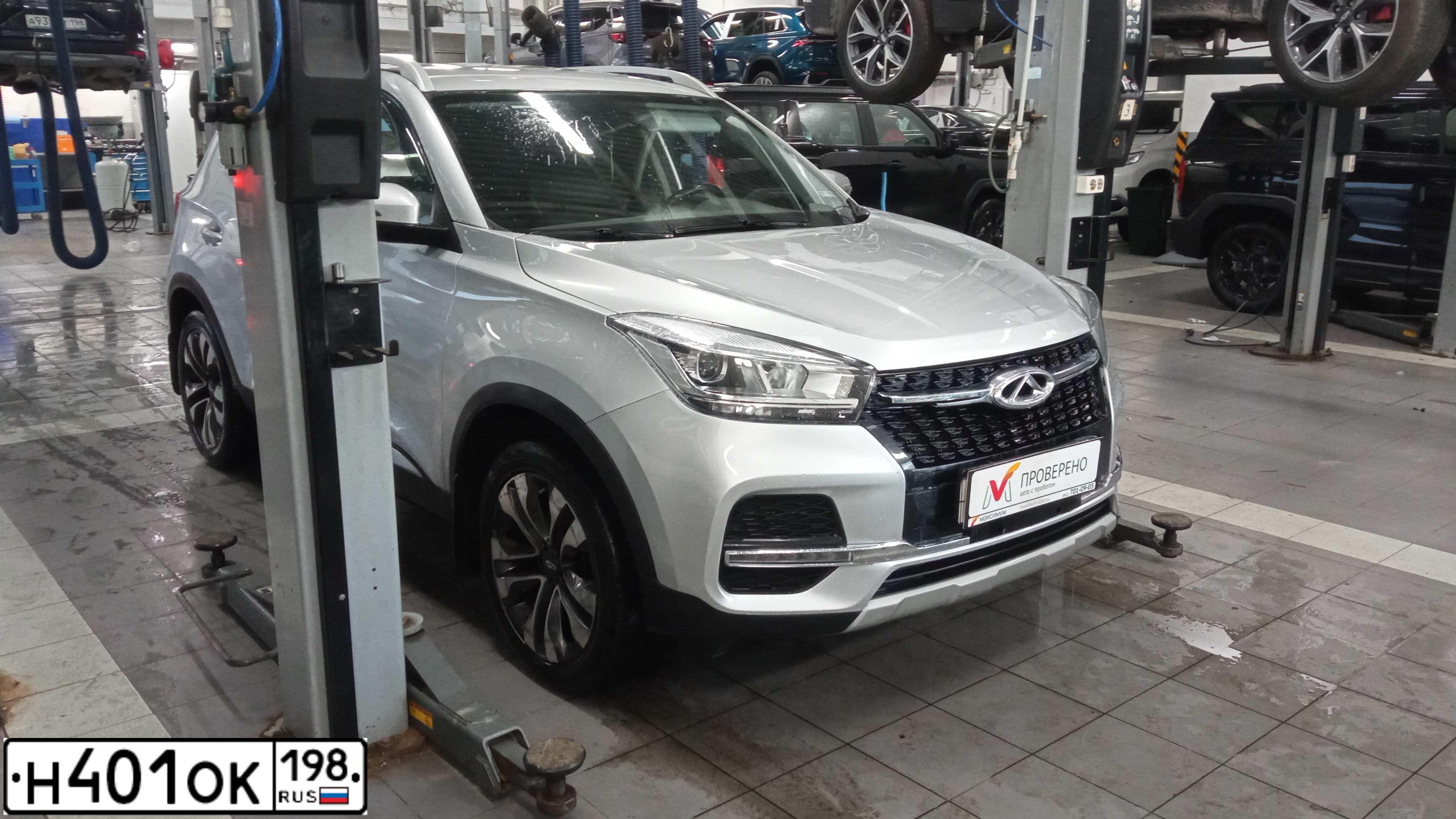 Фото автомобиля CHERY TIGGO4, 2021 — госномер К957УМ124. Цвет: СЕРЕБРИСТЫЙ