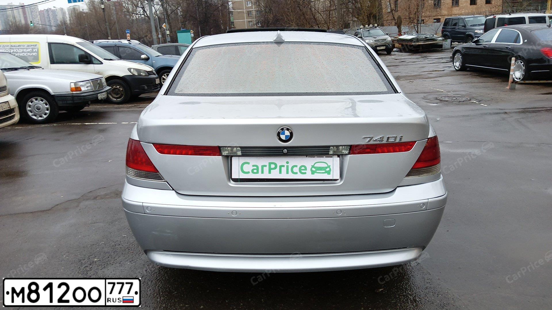 Фото автомобиля BMW SERIE 7, 2004 — госномер Р019НР30. Цвет: Серебристый