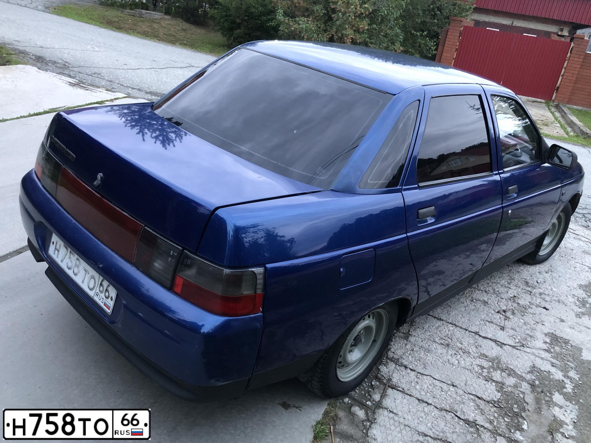 Фото автомобиля LADA 2110, 2001 — госномер Н758ТО66. Цвет: СИНИЙ
