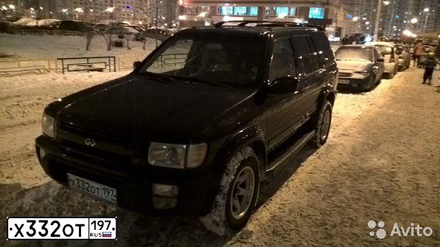 Фото автомобиля INFINITI QX80 /QX56/, 2000 — госномер У417УУ174. Цвет: ЧЕРНЫЙ