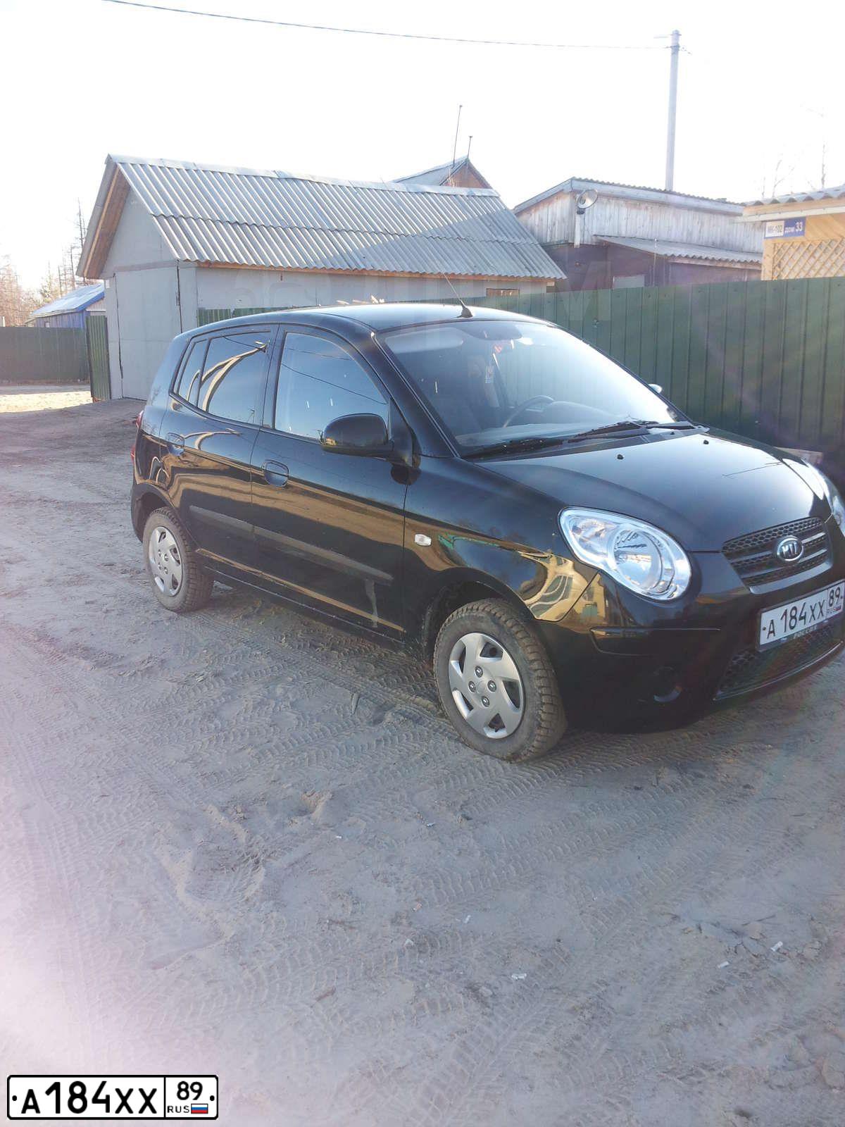 Фото автомобиля KIA PICANTO / MORNING, 2010 — госномер Р095ВВ186. Цвет: ЧЕРНЫЙ