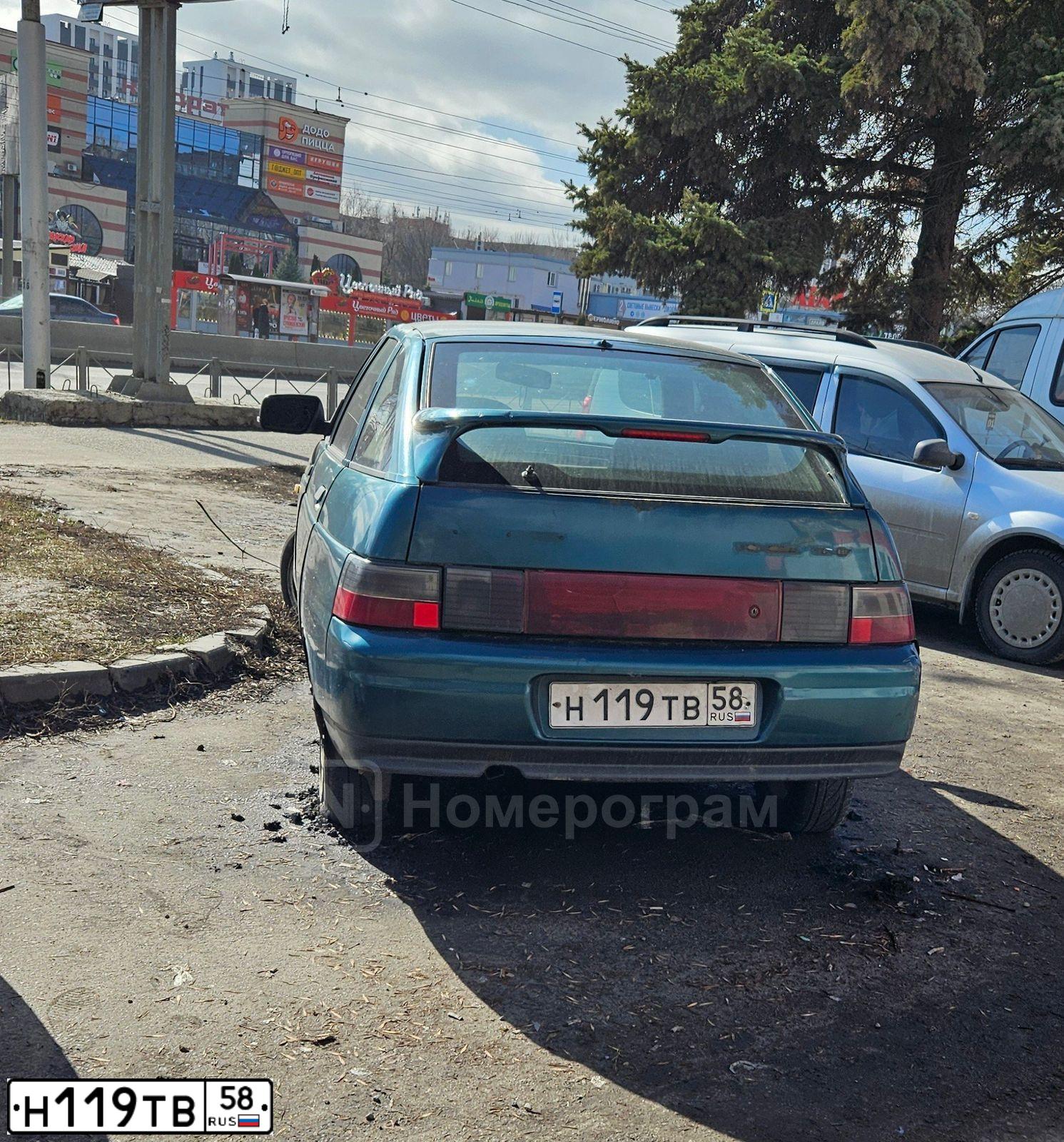 Фото автомобиля LADA 2112, 2004 — госномер Н119ТВ58