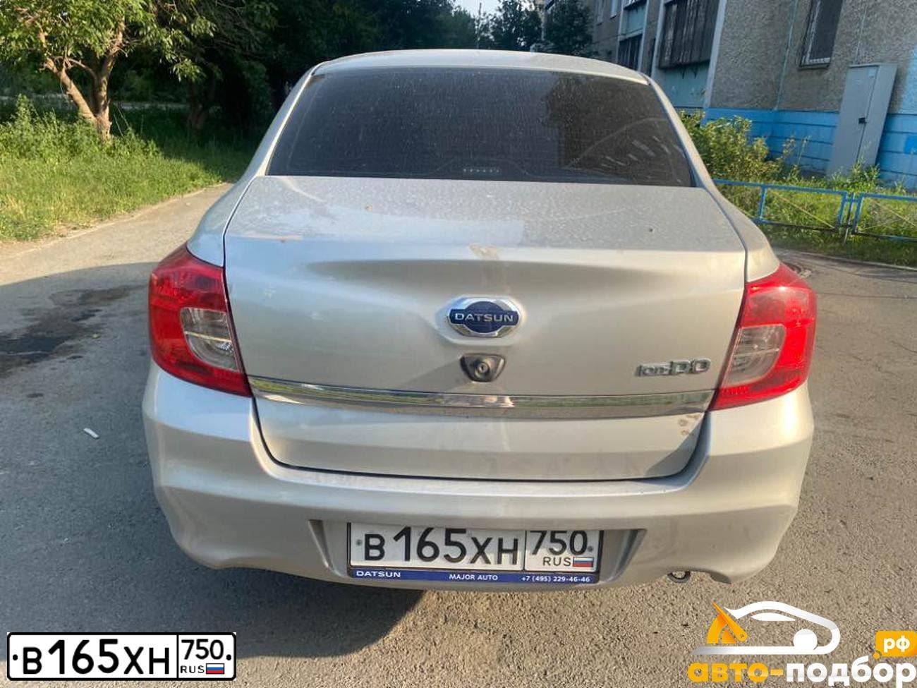 Фото автомобиля DATSUN ON-DO, 2019 — госномер Е674ВР774. Цвет: СЕРЕБРИСТЫЙ