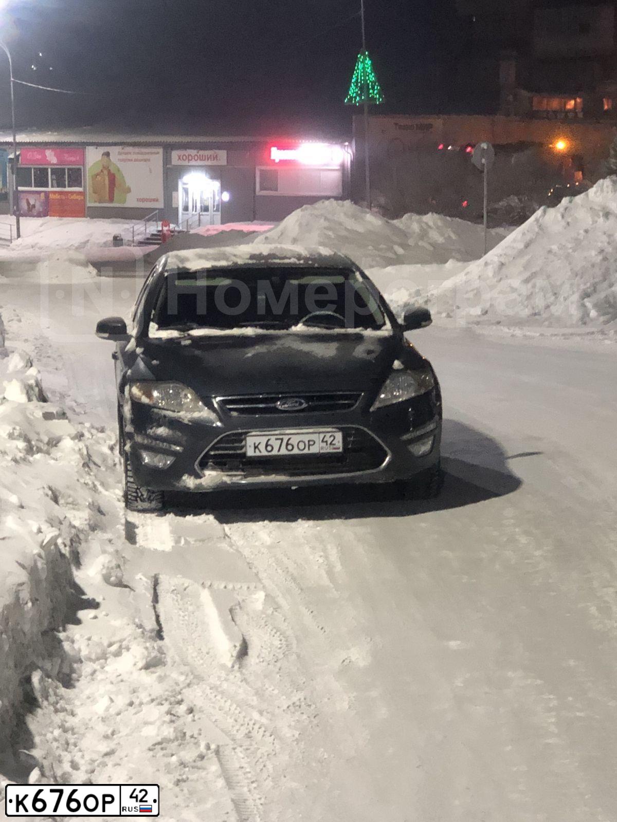 Фото автомобиля FORD MONDEO, 2011 — госномер К676ОР42. Цвет: ТЕМНО СЕРЫЙ