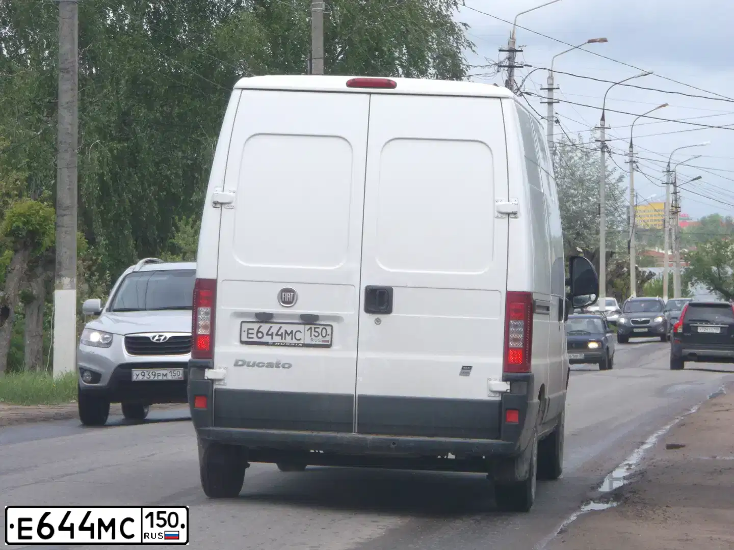 Фото автомобиля FIAT DUCATO, 2008 — госномер Е644МС150. Цвет: БЕЛЫЙ