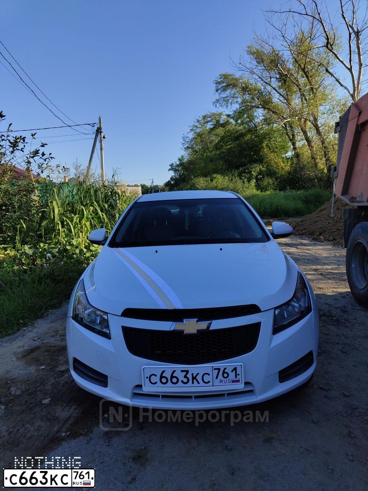 Фото автомобиля CHEVROLET CRUZE, 2012 — госномер Е327ВА185