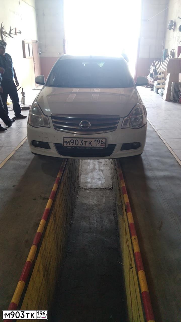 Фото автомобиля NISSAN ALMERA /AVTOVAZ/, 2014 — госномер М903ТК196. Цвет: Белый