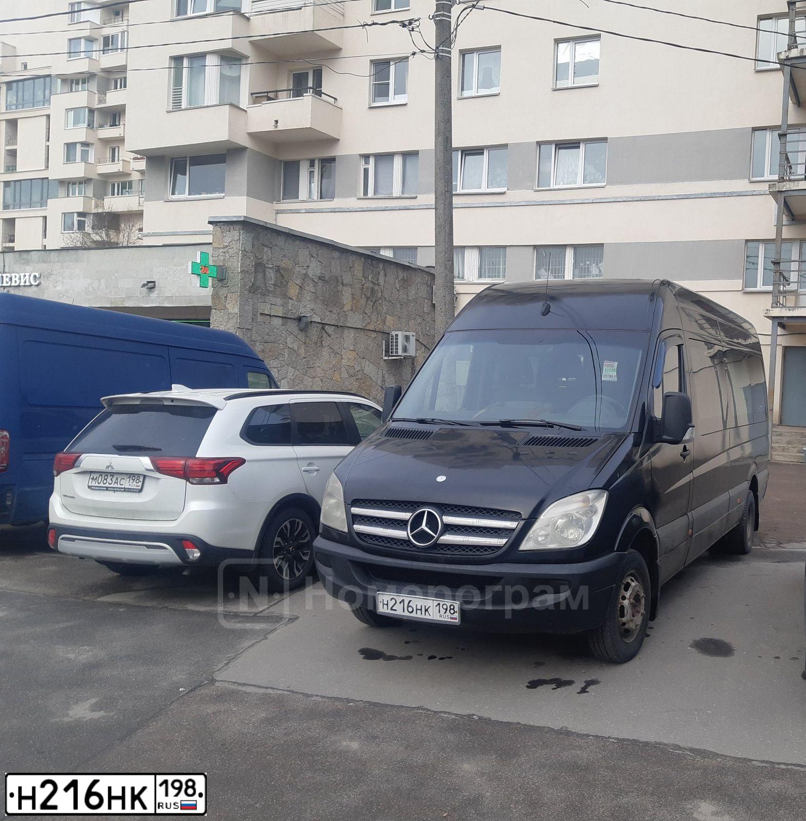 Фото автомобиля MERCEDES-BENZ SPRINTER, 2007 — госномер Х388СА05. Цвет: ЧЕРНЫЙ