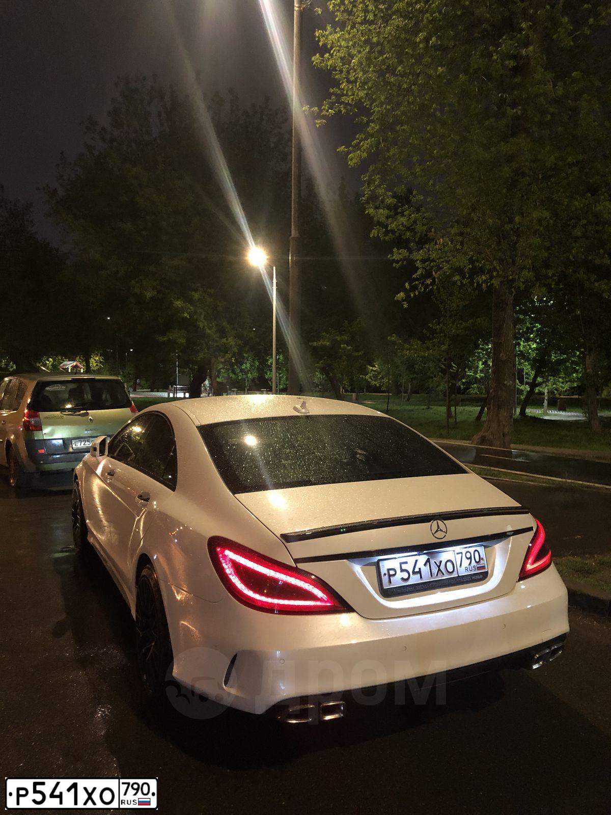 Фото автомобиля MERCEDES CLS-KLASSE, 2015 — госномер М043НТ797. Цвет: Белый