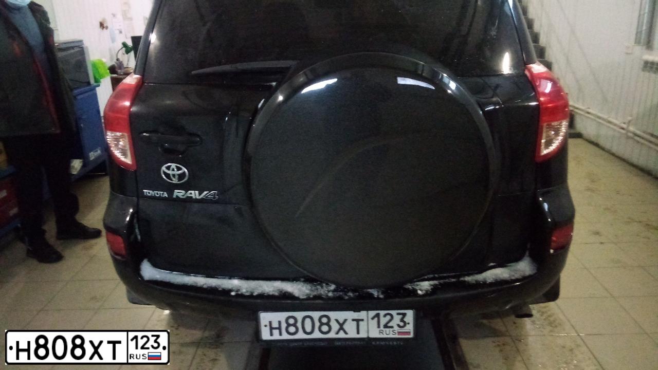 Фото автомобиля TOYOTA RAV4, 2007 — госномер Н808ХТ123. Цвет: ЧЕРНЫЙ