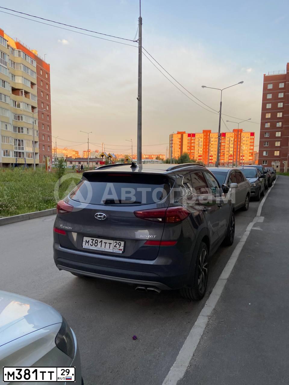 Фото автомобиля HYUNDAI TUCSON, 2019 — госномер М381ТТ29