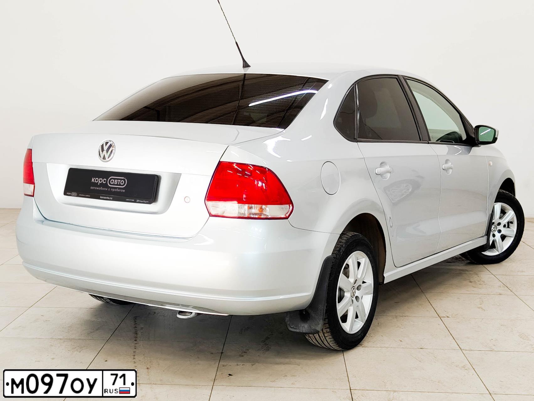Фото автомобиля VOLKSWAGEN POLO, 2012 — госномер М097ОУ71. Цвет: СЕРЕБРИСТЫЙ