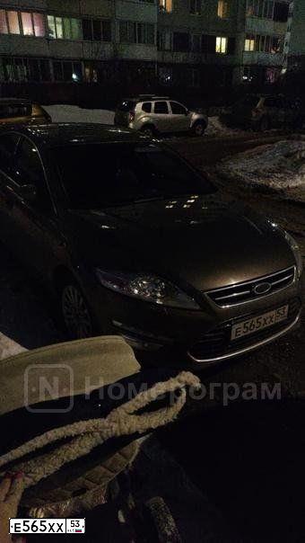 Фото автомобиля FORD MONDEO, 2011 — госномер К873МН53. Цвет: СЕРО-КОРИЧНЕВЫЙ