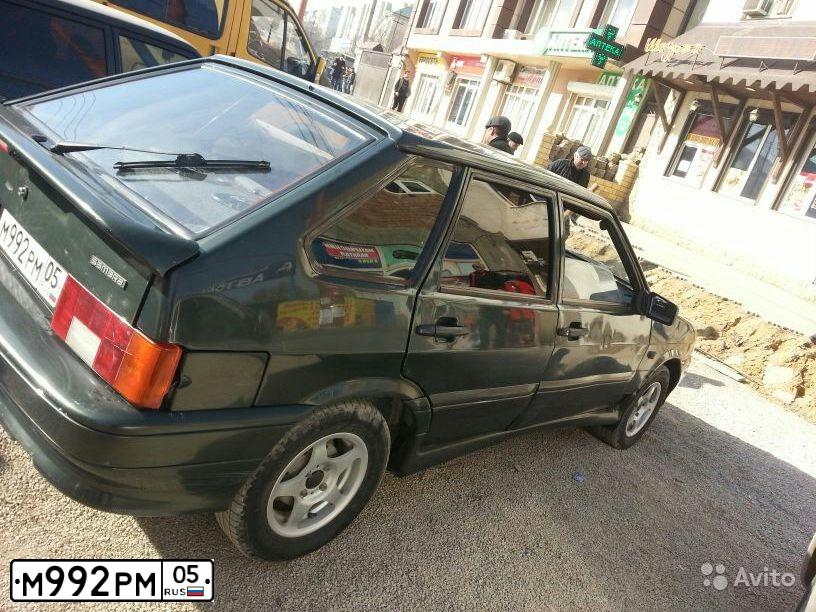 Фото автомобиля LADA 2114 SAMARA, 2006 — госномер М992РМ05. Цвет: ЗОЛОТИСТЫЙ ТЕМНО-ЗЕЛЕНЫЙ