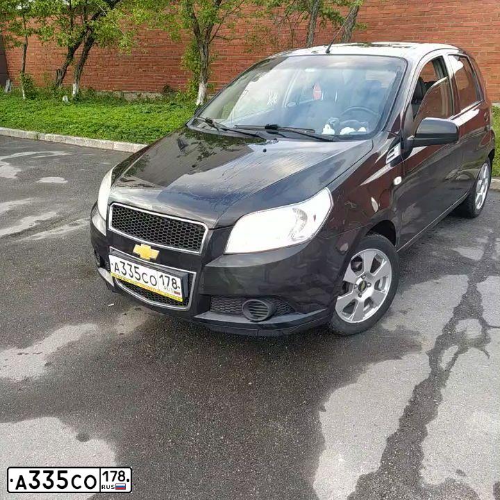 Фото автомобиля CHEVROLET T AVEO, 2010 — госномер А335СО178. Цвет: ЧЕРНЫЙ