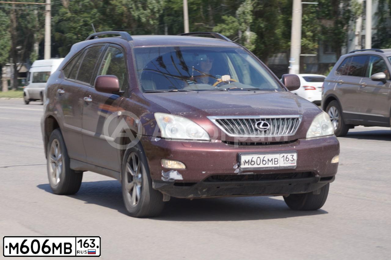 Фото автомобиля LEXUS RX, 2008 — госномер М606МВ163. Цвет: КОРИЧНЕВЫЙ