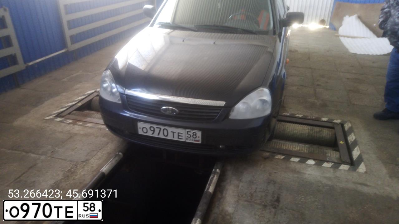 Фото автомобиля LADA 2172 PRIORA, 2008 — госномер О970ТЕ58