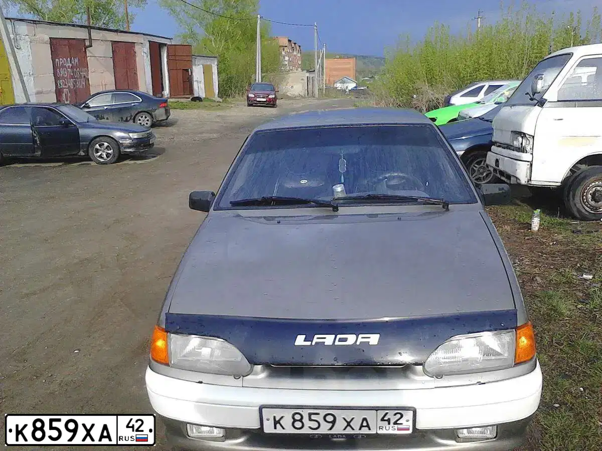 Фото автомобиля LADA 2115 SAMARA, 2002 — госномер К859ХА42. Цвет: СЕРЕБРИСТЫЙ СЕРО-ЗЕЛЕНЫЙ