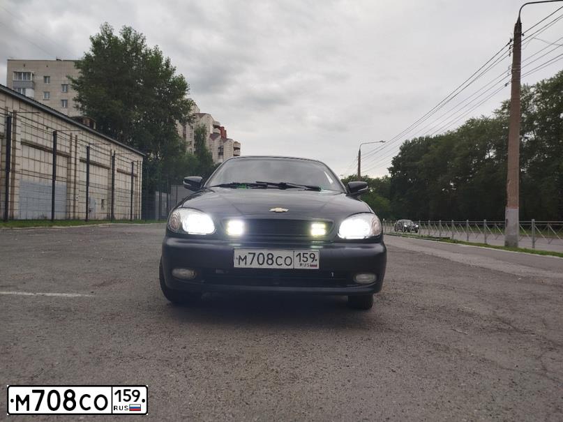 Фото автомобиля ZAZ LANOS, 2007 — госномер М708СО159. Цвет: ЧЕРНЫЙ