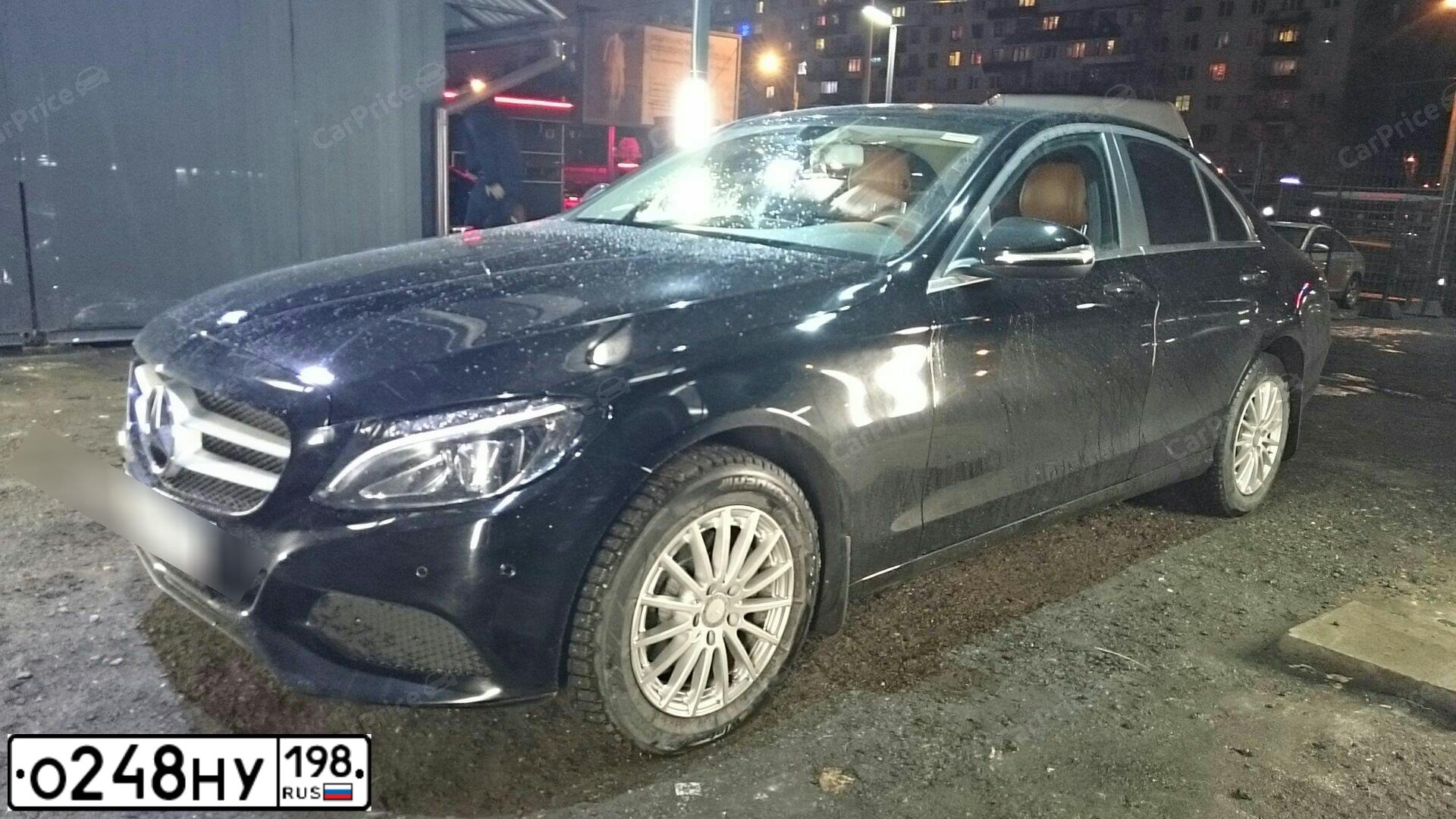 Фото автомобиля MERCEDES C-KLASSE, 2015 — госномер А999ТР198. Цвет: ЧЕРНЫЙ