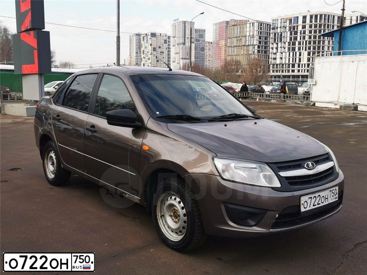 Фото автомобиля LADA 2190 GRANTA, 2017 — госномер У141УТ57. Цвет: Золотисто-коричневый