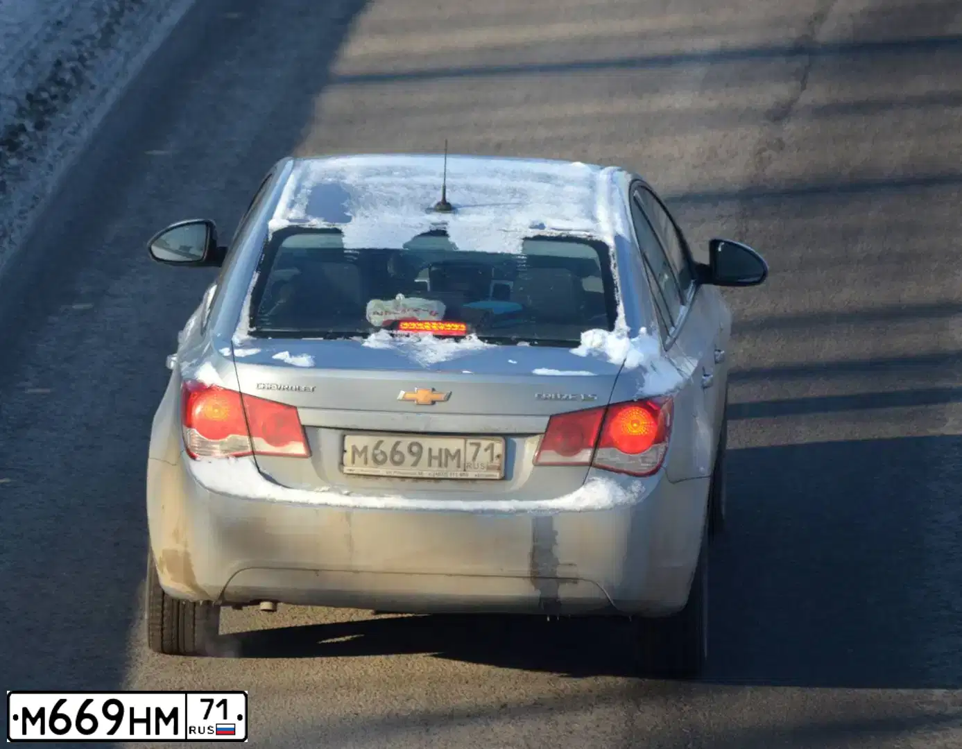 Фото автомобиля CHEVROLET CRUZE, 2012 — госномер М669НМ71. Цвет: СВЕТЛО-СЕРЫЙ МЕТАЛЛИК