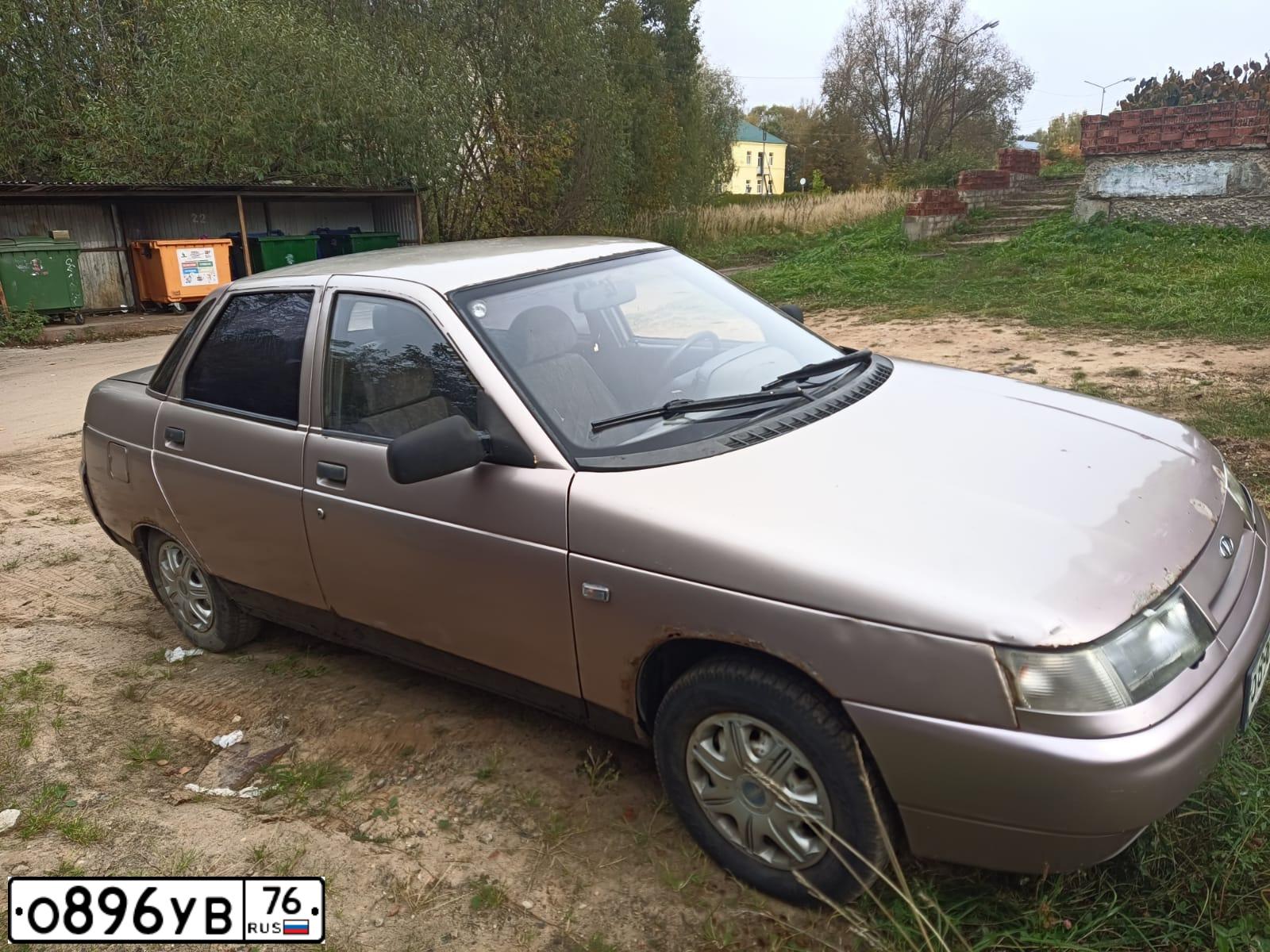 Фото автомобиля LADA 2110, 2000 — госномер О896УВ76. Цвет: БЕЖЕВО-РОЗОВЫЙ