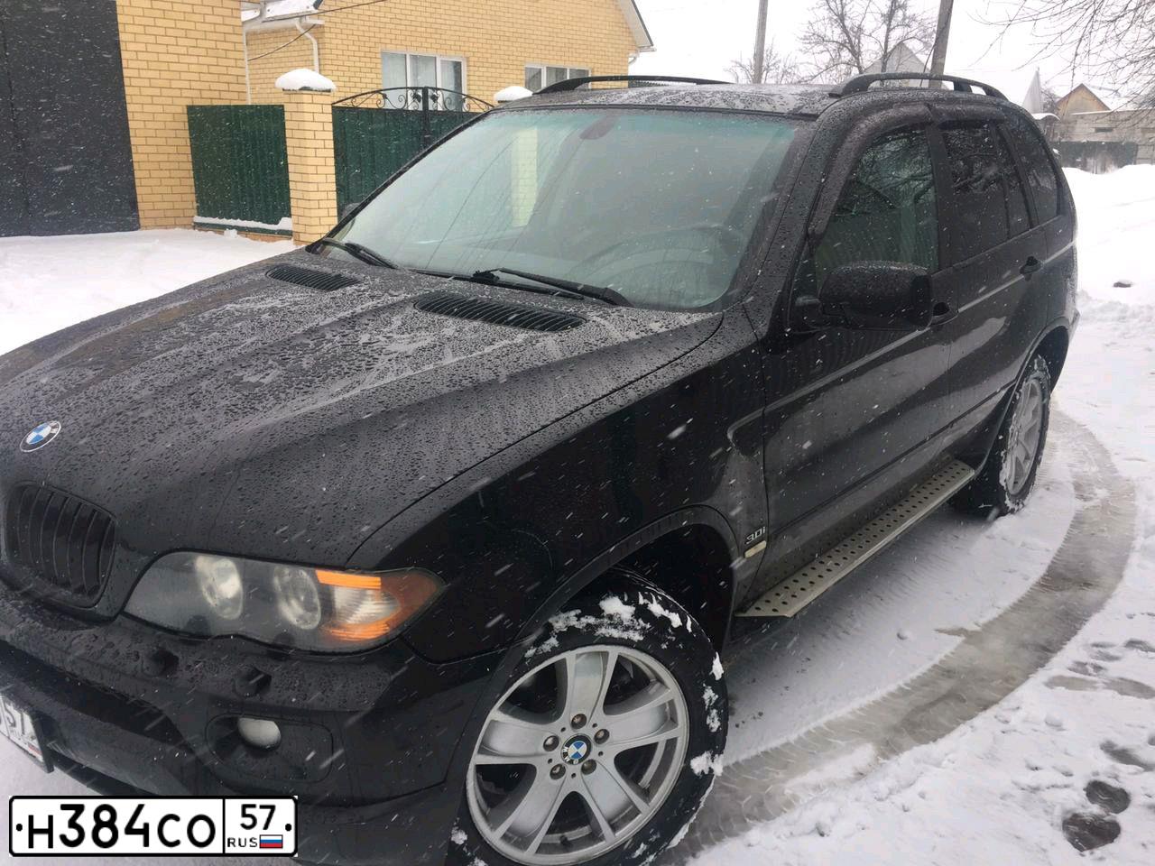 Фото автомобиля BMW X5, 2004 — госномер Р792АК77. Цвет: ЧЕРНЫЙ