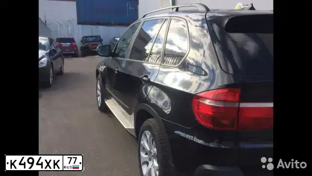 Фото автомобиля BMW X5, 2008 — госномер К494ХК77. Цвет: ЧЕРНЫЙ