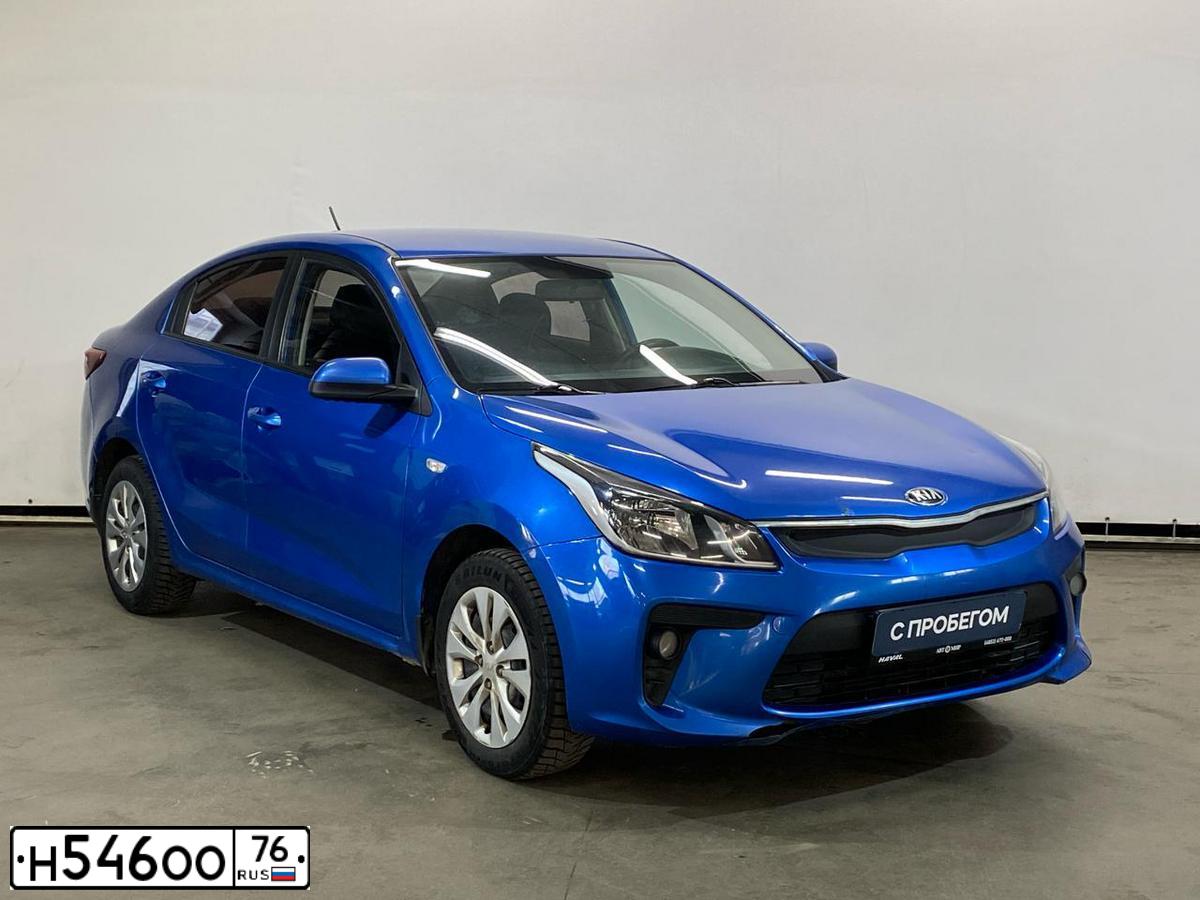 Фото автомобиля KIA RIO, 2017 — госномер С627ЕС76. Цвет: синий
