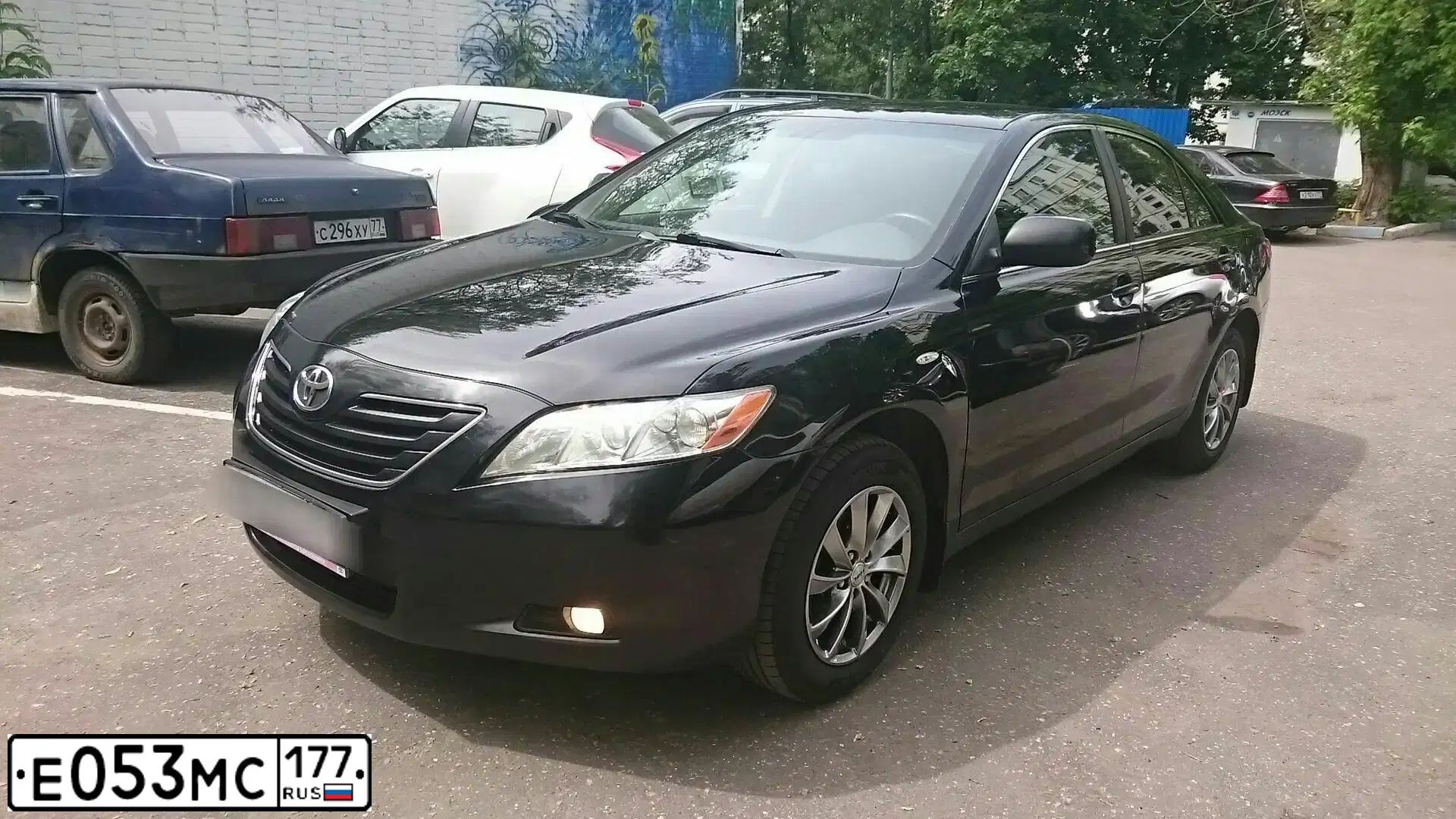 Фото автомобиля TOYOTA CAMRY, 2006 — госномер О223РУ48. Цвет: ЧЕРНЫЙ