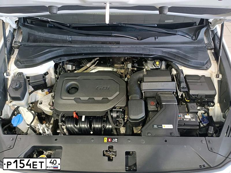 Фото автомобиля HYUNDAI SANTA FE, 2020 — госномер К658ЕА180. Цвет: Белый
